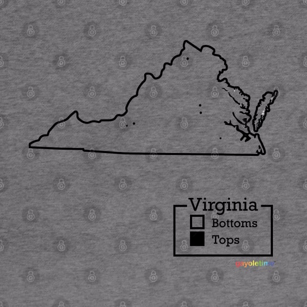 Virginia Bottoms / Tops Map by GayOleTime